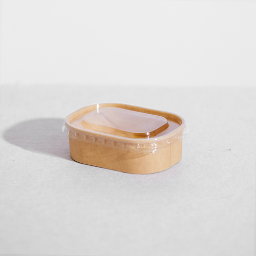Clear PET Lid to Suit Compostable PRC Containers - PK