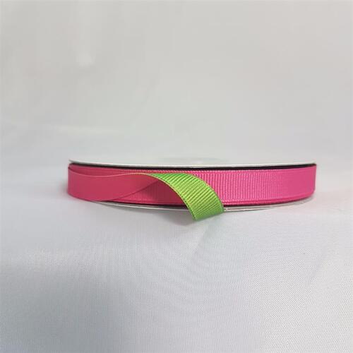 Ribbon 2 Toned Grosgrain 10 Pink Green