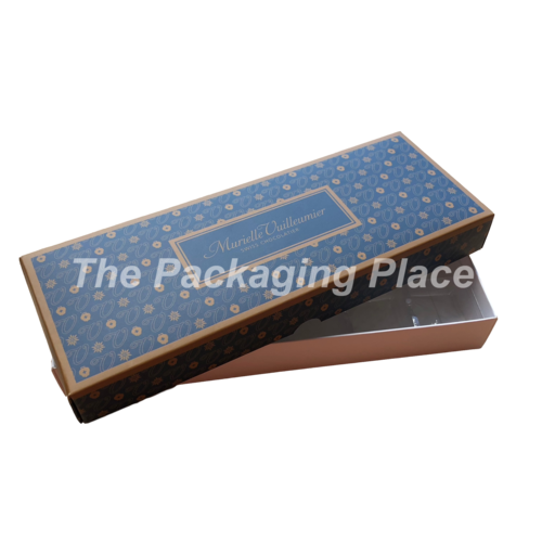 CUSTOM PRINTED - Choc Box 12 White Base, 'Printed' Lid and Tray