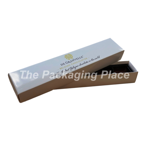 CUSTOM PRINTED - Choc Box 6 White Base, 'Printed' Lid and Tray