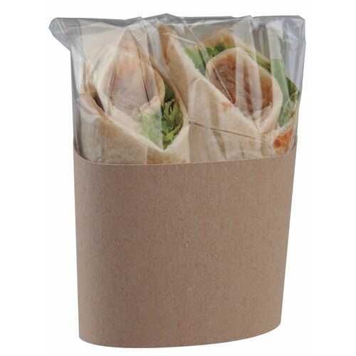 Clasp Tortilla Sleeve Double Kraft